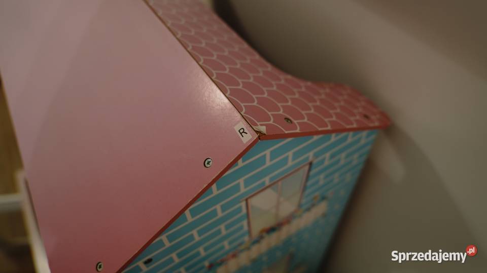 Drewniany domek do zabawy kuchnia 2w1 idealny Drewno