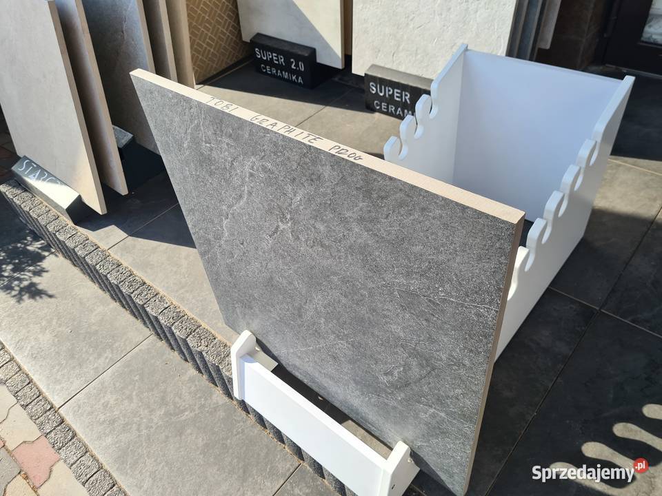 PŁYTKA gres TOBI GRAPHITE 60X60X2 TARASOWE grube łódzkie Opoczno