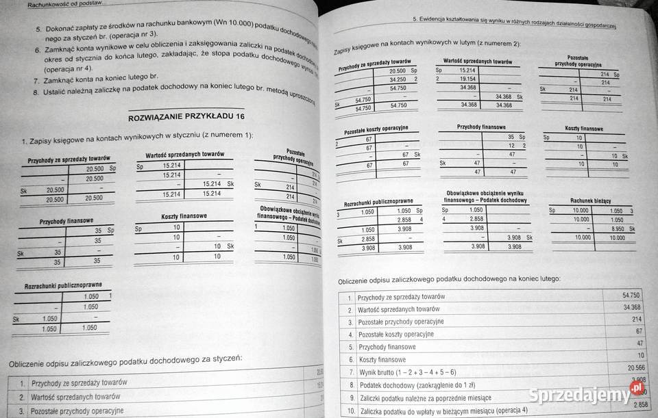 Rachunkowość podstaw Zbiór zadań z rozwiązaniami miękka lubelskie Chełm
