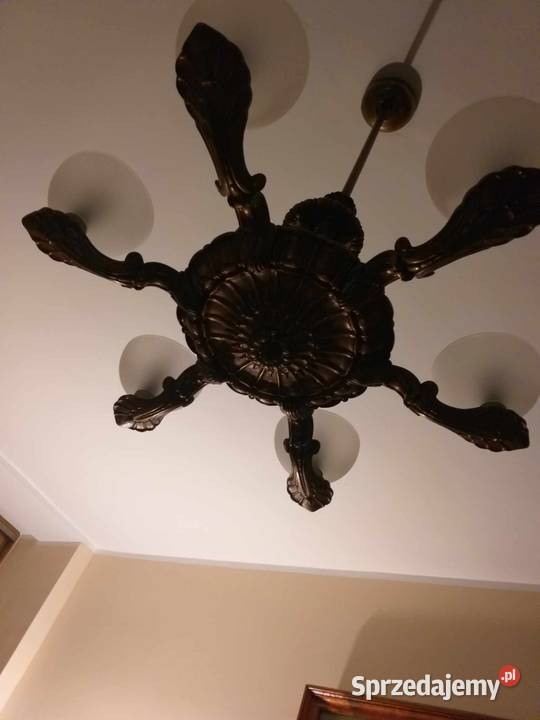 Żyrandol z brązu Warszawa sprzedam