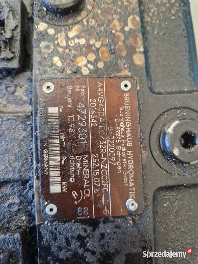 Pompa jazdy Hydromatik rexroth a4vg40 da1d232r Jasło