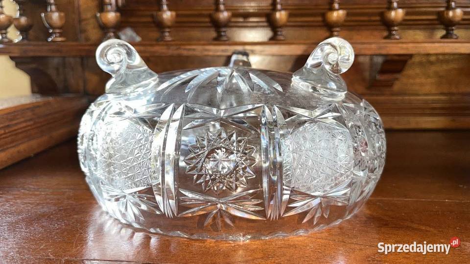 Misa kryształ Patera Przezroczysta Na 3 nóżkach Gdańsk
