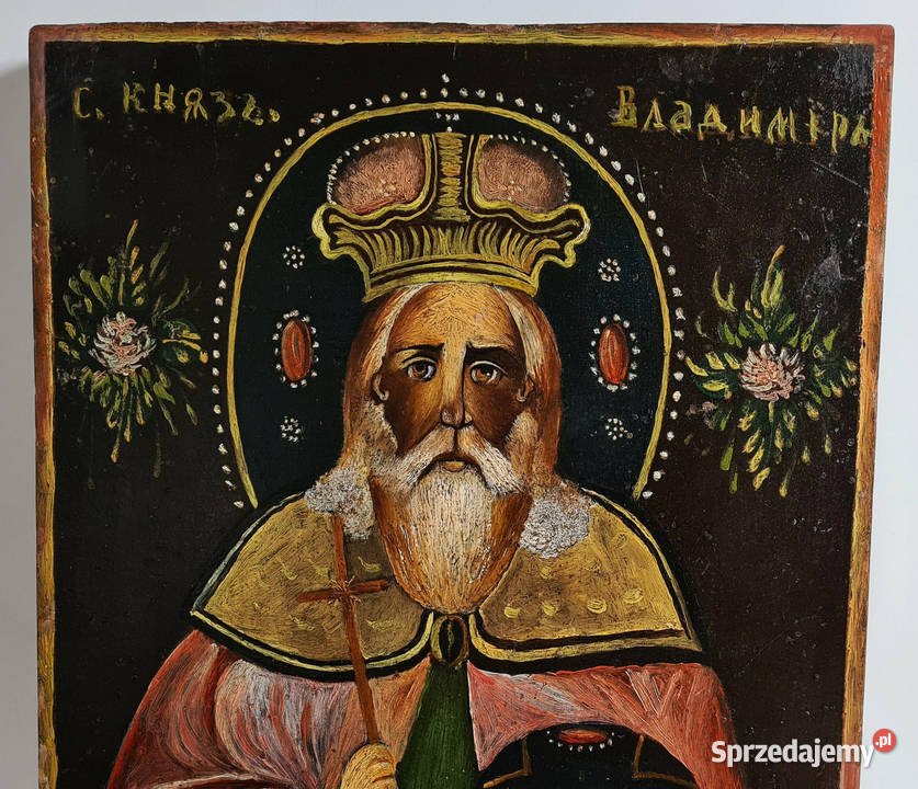 Ikona Święty Włodzimierz 027 Malarstwo Warszawa