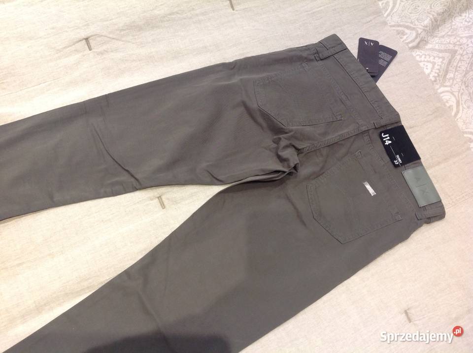 Spodnie Męskie Skinny Khaki Armani r M nowe Nowa Sól sprzedam