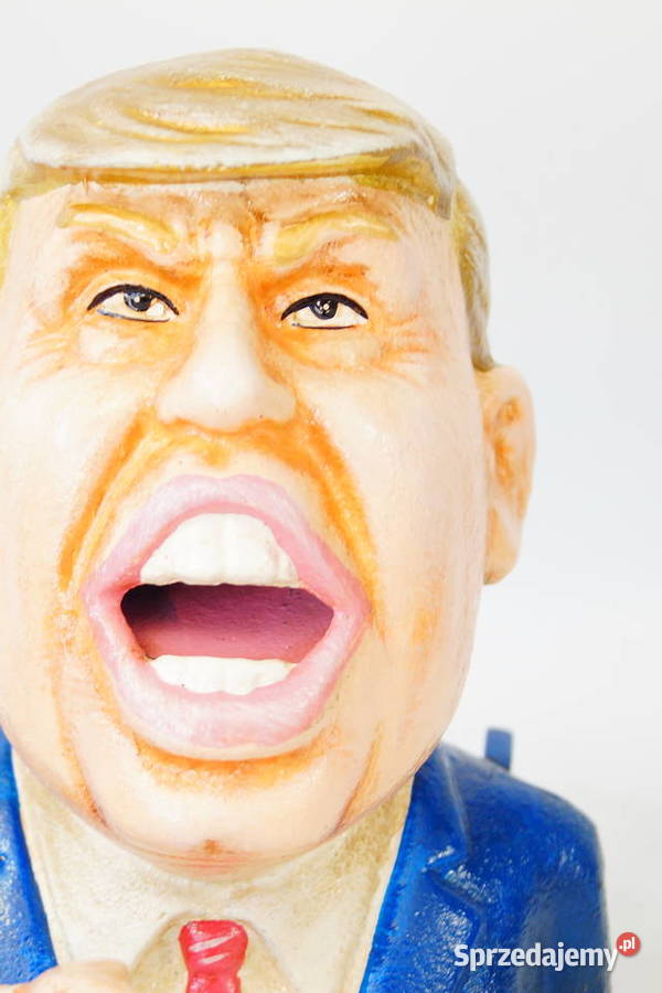 Żeliwna figura rzeźba skarbonka Donald Trump wielkopolskie Gizałki sprzedam