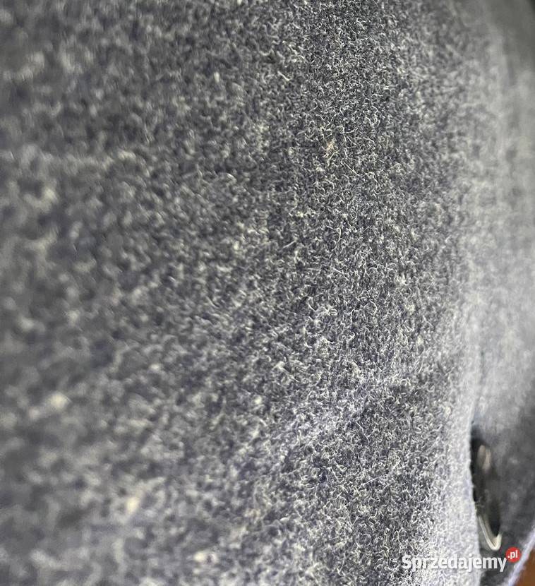 Płaszcz męski z wełny z kołnierzem z nutrii mazowieckie Warszawa