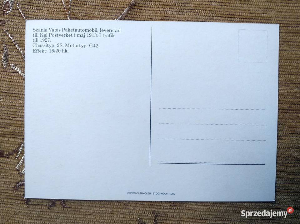 INSCENIZACJA DOSTAWY POCZTY SAMOCHODEM W sprzedam