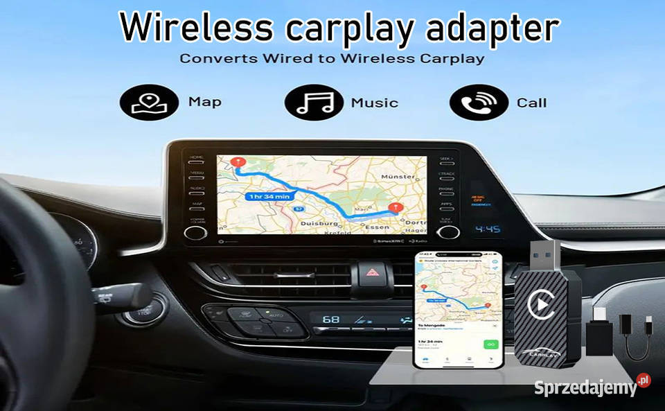 BEZPRZEWODOWY ADAPTER DO SAMOCHODU FIRMY WIRLESS
