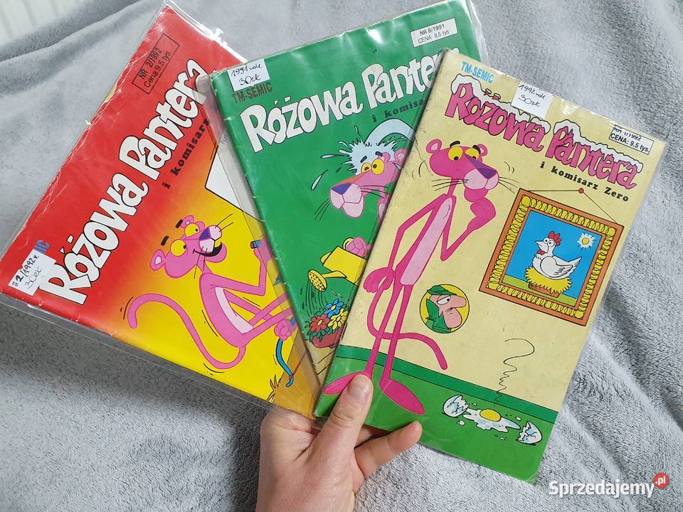 Różowa Pantera zestaw 3 komiksów lata 90te Gdynia sprzedam