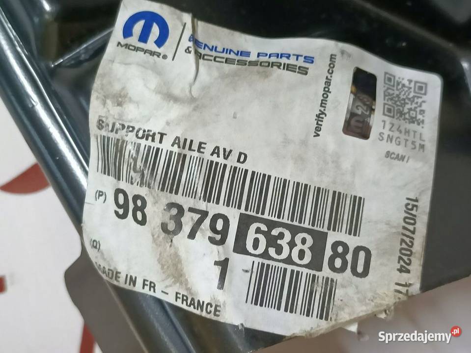 PEUGEOT 3008 II 5008 II ŚLIZG MOCOWANIE BŁOTNIKA Pleszew