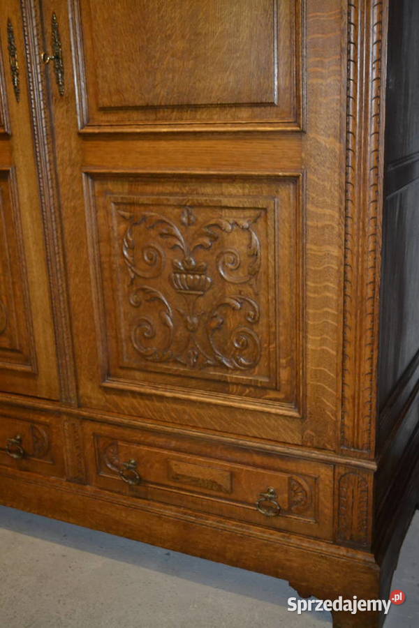 szafa neorenesansowa 1900 dąb Będzin
