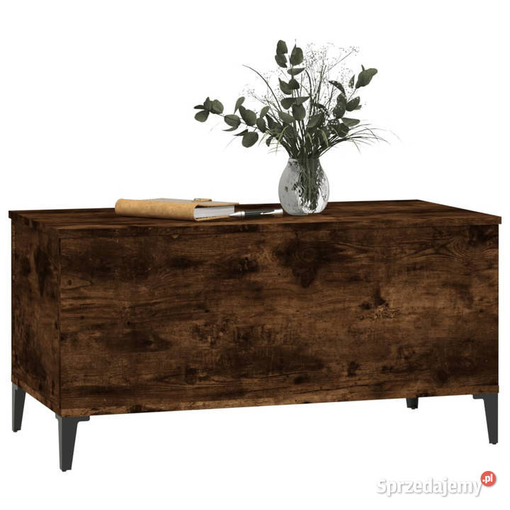 Stolik kawowy przydymiony dąb 90x445x45 WM819593