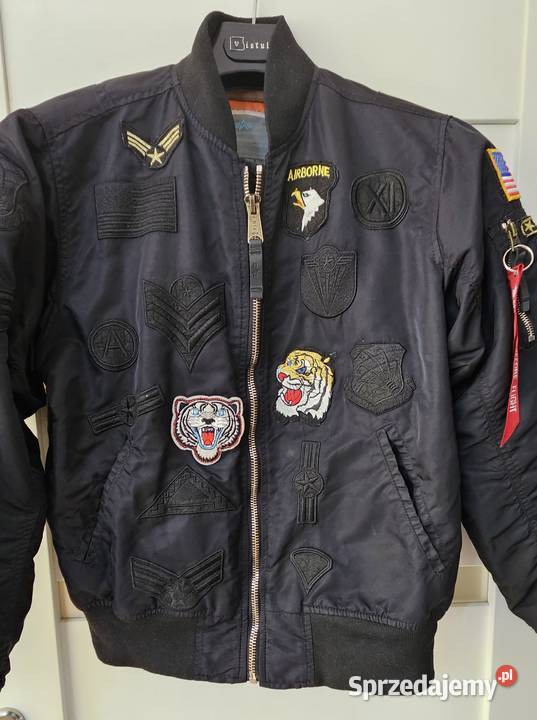 Kurtka XL Alpha Industries flek flyers czarna mazowieckie Konstancin-Jeziorna