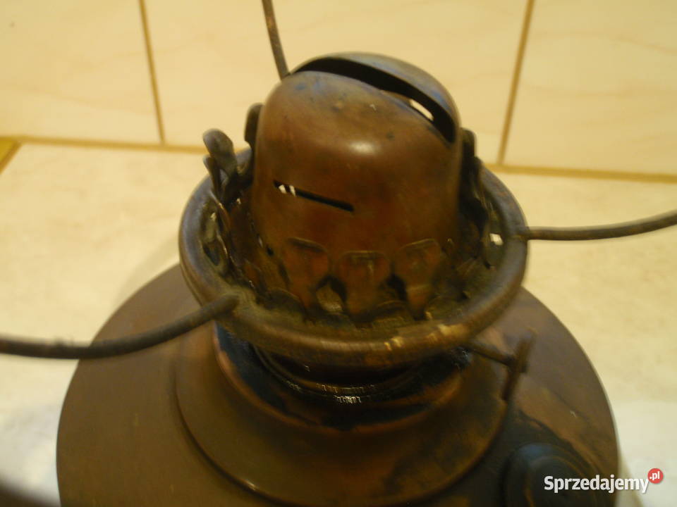 Lampa naftowa antyk klosz lampy