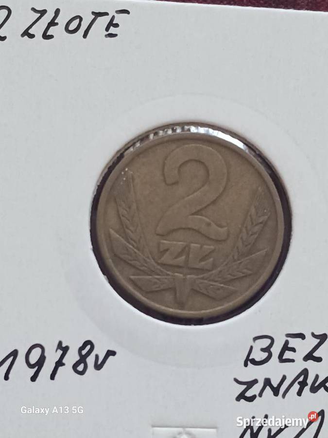 2 Złote 1978 r 1 bez znaku mennicy sprzedam