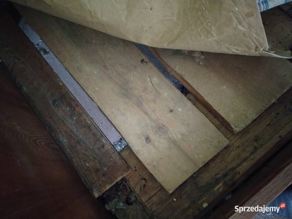 przedwojenne łóżko z materacem antyk rama łożka wielkopolskie Krotoszyn