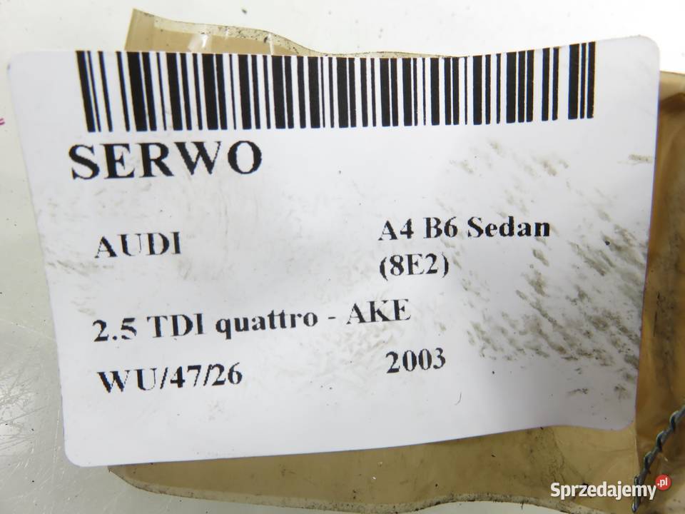 SERWO AUDI A4 B6 25 TDI 8E0612105M osobowe małopolskie