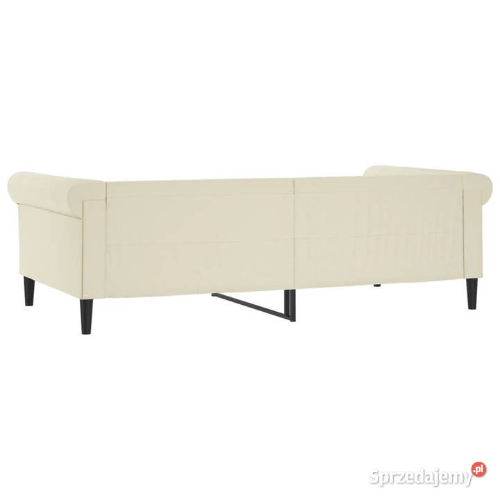 Sofa z funkcją spania kremowa sztuczna skóra sprzedam