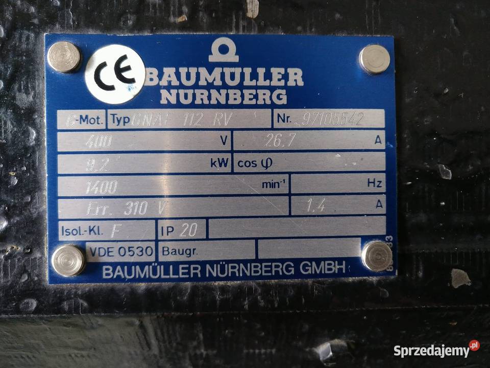 Silnik DC prądu stałego Baumller GNAF 112 RV Skierniewice