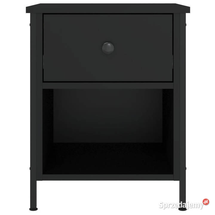Szafki nocne 2 czarne 40x42x50 materiał mazowieckie