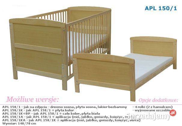 Łóżeczko dziecięce 2w1 70x140 Warszawa sprzedam