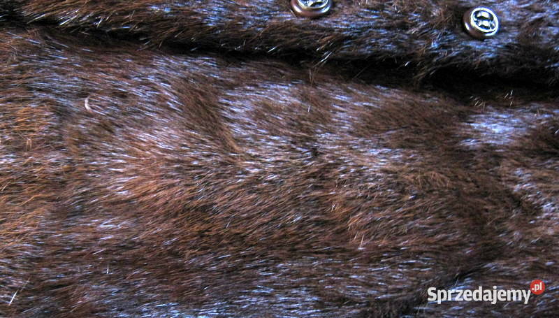 Futro z nutrii stan brązowy/beżowy Kurtki i płaszcze małopolskie Kraków