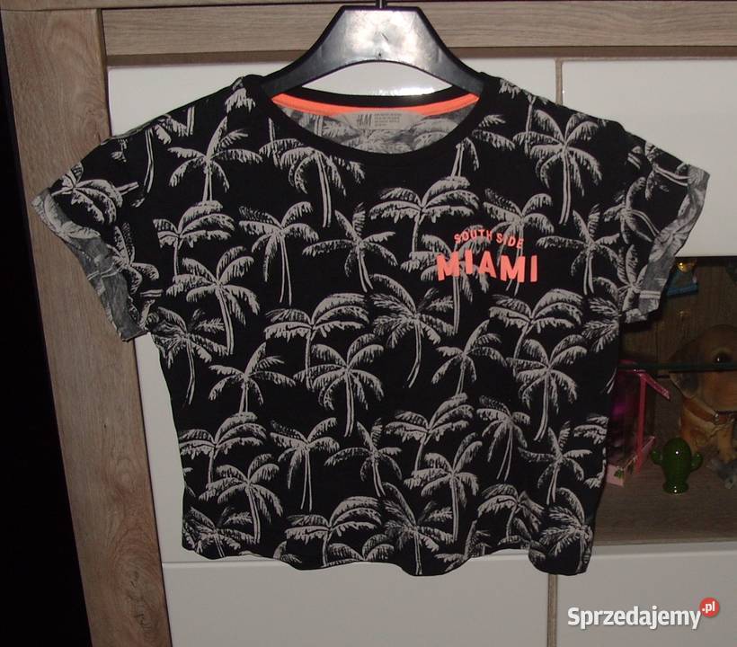NOWA krótka bluzeczka HMw palmy r146152 Bluzki, koszulki i kaftaniki Rawicz sprzedam