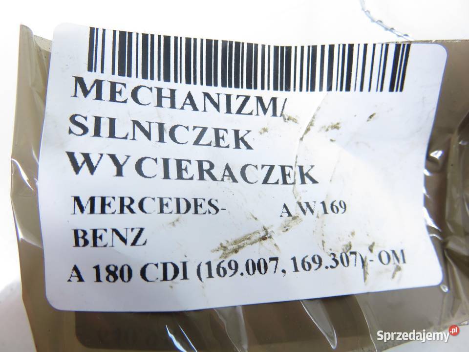 MECHANIZM WYCIERACZEK MERCEDESBENZ A W169 osobowe sprzedam