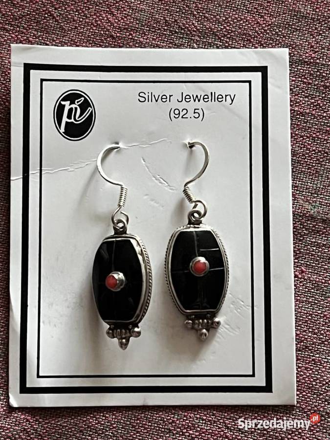 Srebrne kolczyki tybetańskie miłośniczek tribalu Katowice sprzedam