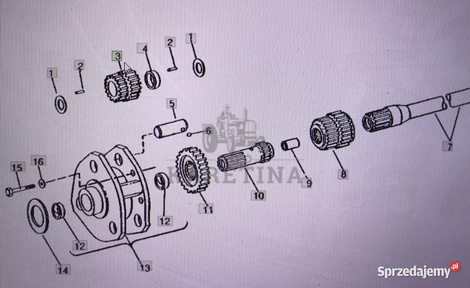 John Deere R73242koło zębateJohn Deere wielkopolskie