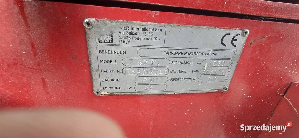 podnośnik nożycowy Liftlux IT5980 nie Leszno