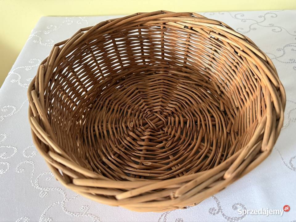 Koszyk wiklinowy ręcznie pleciony naturalny śląskie Czerwionka-Leszczyny