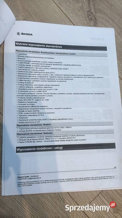 Skoda Octavia 3 FL Salon Polska Sportline Olsztyn