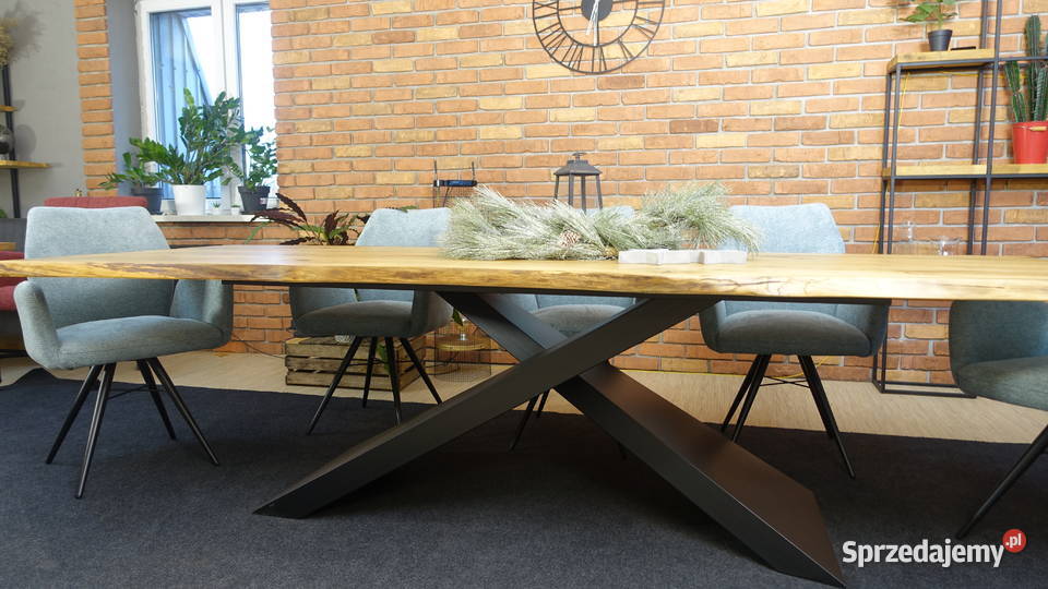stół dębowy lity dąb 290x100 producent dostępny śląskie Zimnowoda