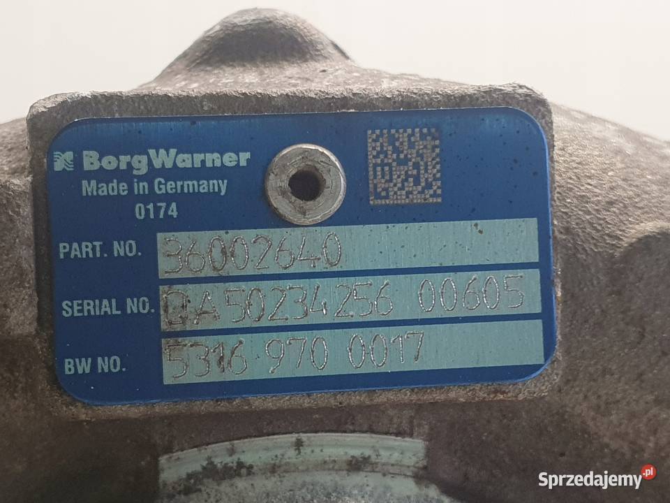 TURBOSPRĘŻARKA Volvo XC60 S80 II 24 D5 turbo Chełm