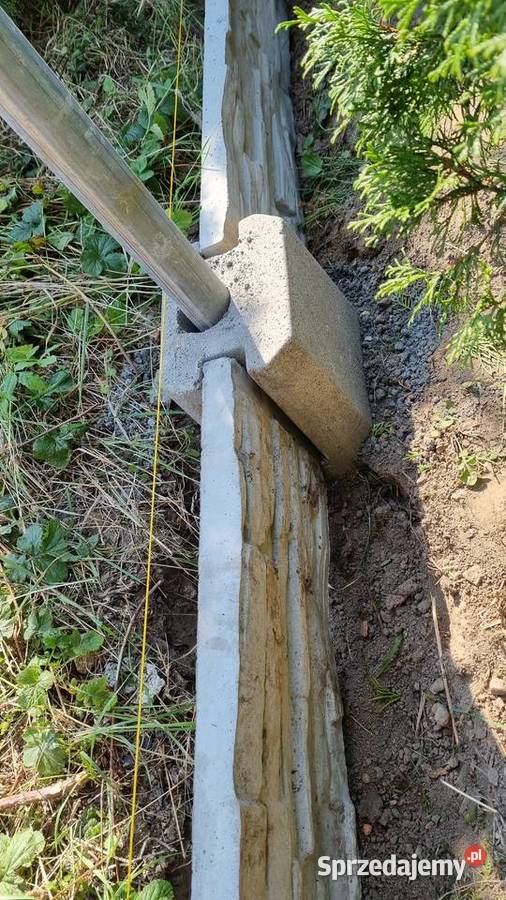 Podmurówka betonowa 25m obrzeże wzór łupek Architektura ogrodowa dolnośląskie Piersno sprzedam