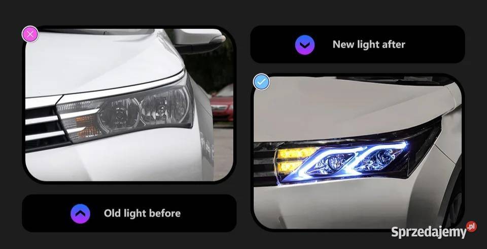 NOWE lampy przednie lampa przód Toyota Corolla Bełchatów sprzedam