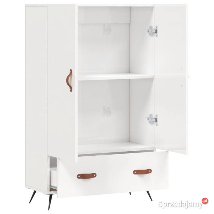Wysoka szafka biała z połyskiem 695x31x115 Warszawa sprzedam