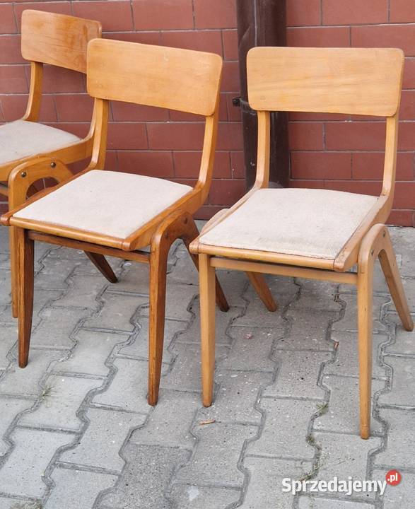 Zestaw 3 KRZESEŁ BUMERANG FGościnińska Lublin