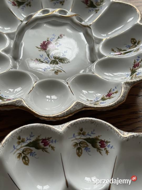 Porcelanowy talerz na jajka Lublin sprzedam