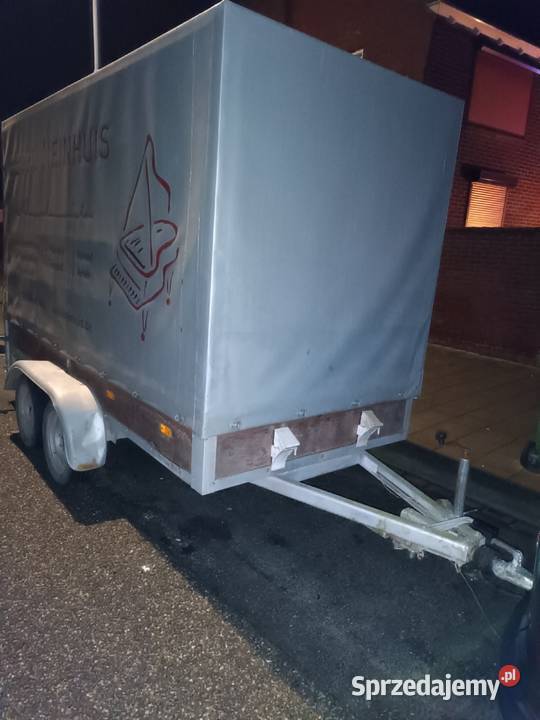 Przyczepa samochodowa dwuosiowa z plandeką duża Nysa