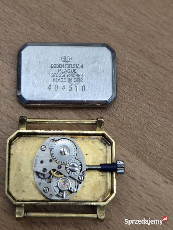 Damski zegarek pozłacany Glashutte śląskie