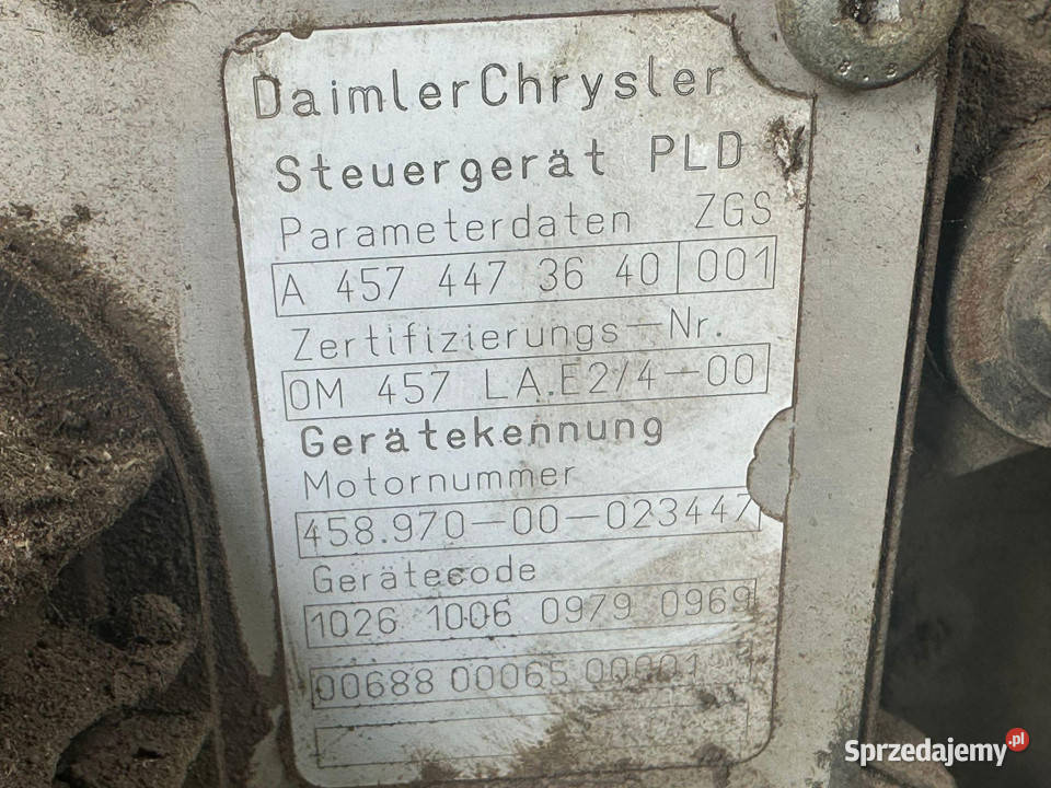 Mercedes OM 457 silnik kompletny wielkopolskie Jastrzębniki sprzedam