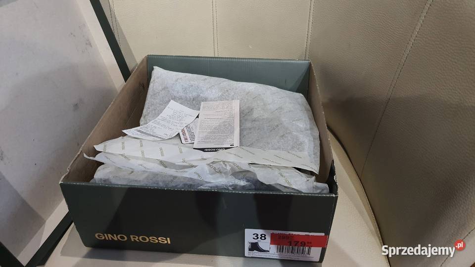 Buty botki skórzane Gino Rossi 451 damskie 38 czarny Lublin