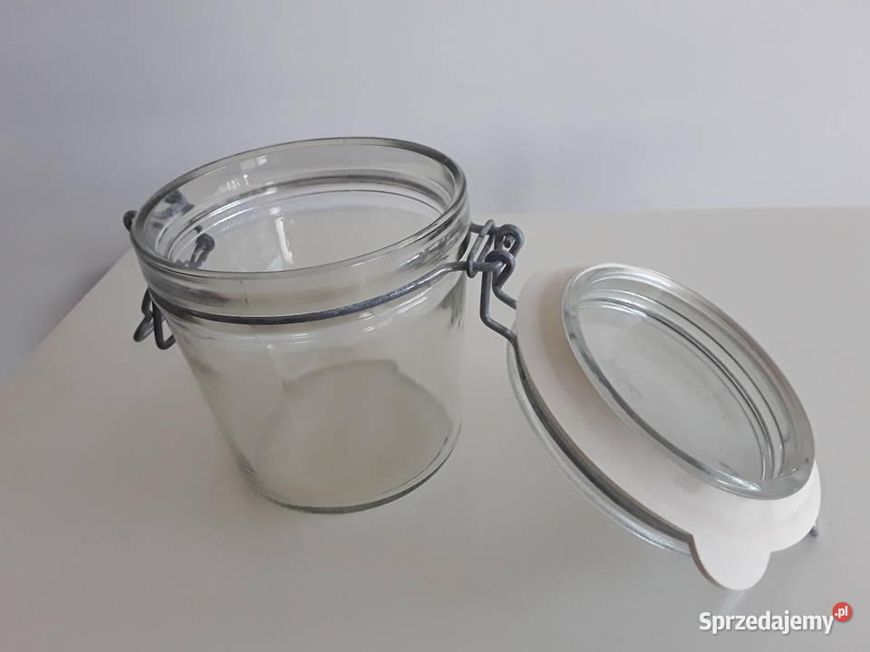 Szklany słój 350 ml z zapinaną uszczelnioną Warszawa