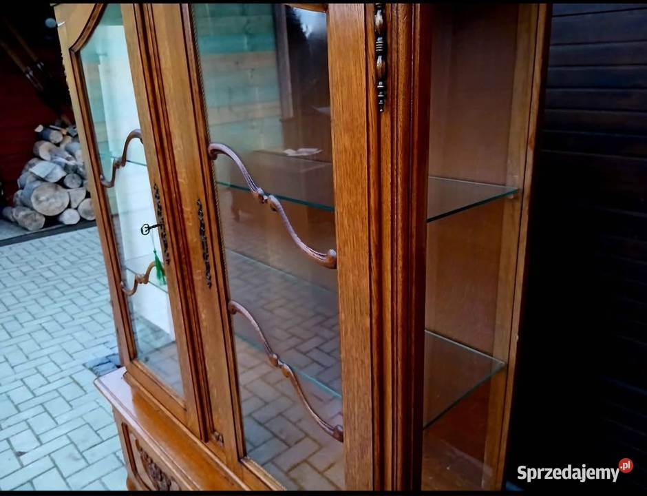 Witryna Biblioteczka Serwantka Stylowa Komoda