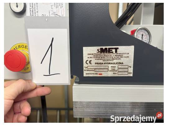 Prasa hydrauliczna Ultra Pras PGS80 Białystok