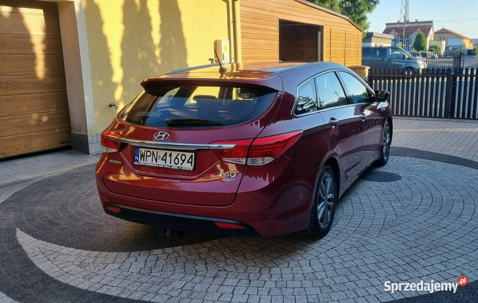 Hyundai i40 17D Super Stan LED 115 GWARANCJA bordowy Płońsk sprzedam