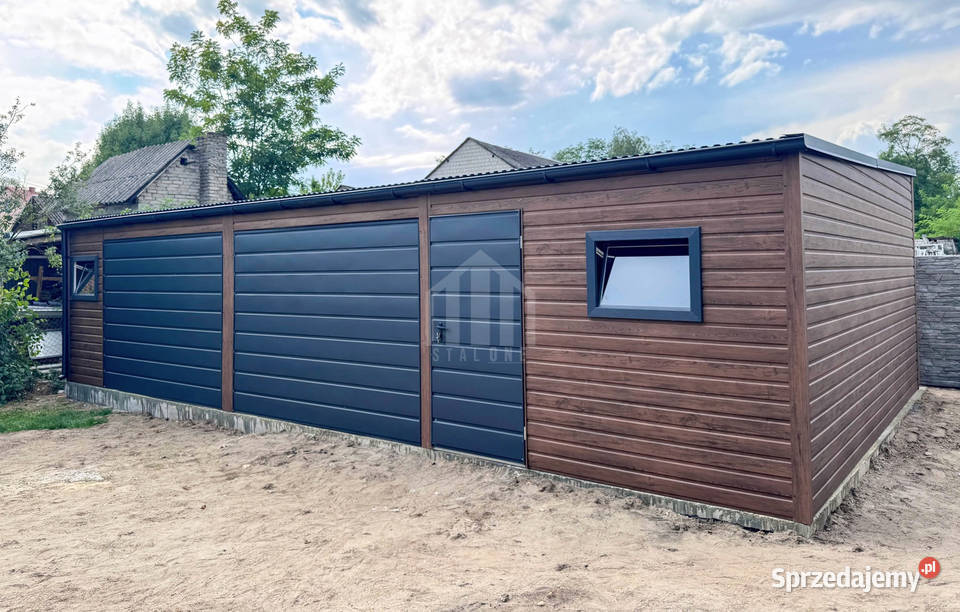 Garaż blaszany 10x3m brama drzwi okno Opole