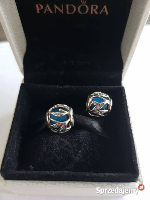 Pandora niebieski charms 2 sztuki